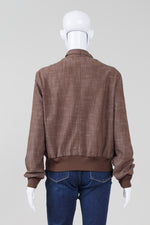 Load image into Gallery viewer, Larry Levine Brown Bomber Jacket (L)
