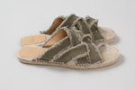 Load image into Gallery viewer, Castaner sage green fabric espadrilles
