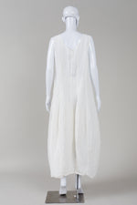Load image into Gallery viewer, Grizas off white tank style maxi dress with princess seaming and side zip (XL) *new with tags $397
