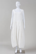 Load image into Gallery viewer, Grizas off white tank style maxi dress with princess seaming and side zip (XL) *new with tags $397
