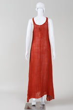 Load image into Gallery viewer, La Bottega di Brunella rust maxi sleeveless dress *new with tags $334
