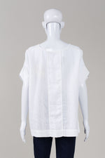 Load image into Gallery viewer, OWN white cap sleeve top (S, O/S) *new with tags $179
