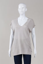 Load image into Gallery viewer, Hugo by Hugo Boss V-neck cap sleepve long top (L)
