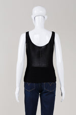 Load image into Gallery viewer, Max Mara Black V-neck mesh top (XL)
