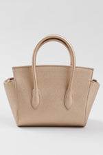 Load image into Gallery viewer, Samantha Thavasa rose gold metallic mini bag with cross-body strap
