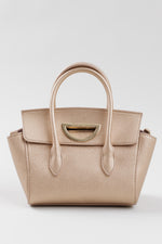 Load image into Gallery viewer, Samantha Thavasa rose gold metallic mini bag with cross-body strap
