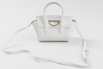 Load image into Gallery viewer, Samantha Thavasa white mini bag with cross-body strap
