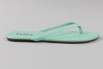 Load image into Gallery viewer, Tkees aqua leather flipflops (new with dustbag) (10)
