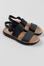 Load image into Gallery viewer, Camper black leather sandals (new) (37)
