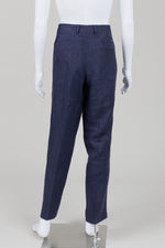 Load image into Gallery viewer, Eredi Pasano navy blue linen pants (52)
