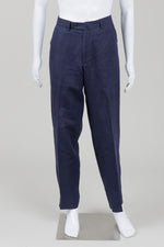 Load image into Gallery viewer, Eredi Pasano navy blue linen pants (52)
