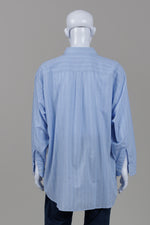 Load image into Gallery viewer, Christian Dior vintage long sleeve striped collared shirt (17.5x36)
