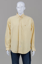Load image into Gallery viewer, Polo by Ralph Lauren butter yellow long sleeve collared shirt (17.5x36)
