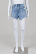 Load image into Gallery viewer, Ella Moss light blue denim cut off vintage high waist shorts (32)

