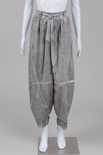 Load image into Gallery viewer, Sanctamuerte shadow grey oil washed parachute pants with self belt (S) *new with tags $278
