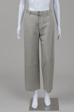 Load image into Gallery viewer, Filippa K light green belted linen blend wide leg pants (34)
