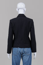 Load image into Gallery viewer, Teenflo Black zip front blazer (6)
