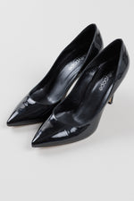 Load image into Gallery viewer, Gravity Pope black patent pointed toe heels (41)
