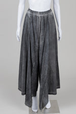 Load image into Gallery viewer, Sanctamuerte overdyed dark grey culottes with drop crotch (XS) *new with tags $315
