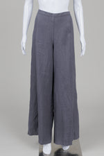 Load image into Gallery viewer, Bryn Walker dark grey wide leg linen pants (L) *new with tags $189
