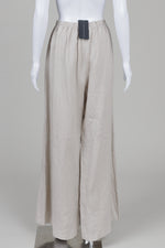 Load image into Gallery viewer, Bryn Walker light taupe wide leg linen pants (L) *new with tags $189

