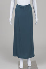Load image into Gallery viewer, Eileen Fisher forest green slip skirt (M) *tiny fabric flaw
