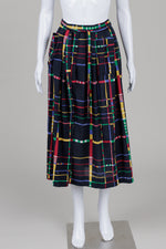 Load image into Gallery viewer, Jaeger vintage black geometric print wrap skirt (12)
