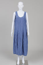 Load image into Gallery viewer, Grizas blue textured tank dress (XL) *New with tags $397
