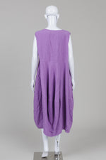 Load image into Gallery viewer, Grizas purple linen sleeveless dress with balloon hem (XL) *new with tags $292
