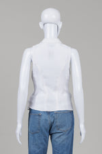 Load image into Gallery viewer, Sisley white double breasted vest
