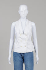 Load image into Gallery viewer, Sisley white double breasted vest
