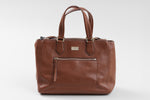 Load image into Gallery viewer, Cole Haan mahogany leather shoulder bag
