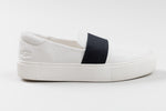 Load image into Gallery viewer, Ugg white leather loafers with black elastic (8)
