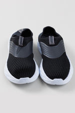 Load image into Gallery viewer, Hoka black slip-on sneakers with white platform (7); like new
