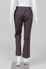 Load image into Gallery viewer, Valentino dark brown straight leg pants with ankle zipper (S)
