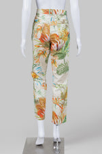 Load image into Gallery viewer, Gardeur tropical palm print multicolor on beige pants (42)
