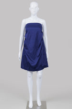 Load image into Gallery viewer, Cora Kemperman royal blue strapless mini dress (L)
