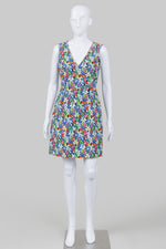 Load image into Gallery viewer, Kate Spade brightly multicolor floral sleeveless sundress (4)
