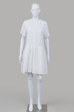 Load image into Gallery viewer, Dagg &amp; Stacey white eyelet short sleeve mini dress (4)
