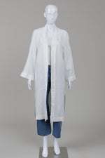 Load image into Gallery viewer, Frances La Vie vintage white long sleeve kaftan (4)
