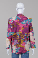 Load image into Gallery viewer, Donatio Martis vintage bright floral print blazer (36)
