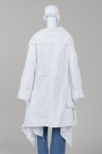 Load image into Gallery viewer, IGOR white multi length hem pullover jacket with asymetrical hemline (XL)
