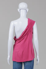 Load image into Gallery viewer, Acler fuschia one shoulder jersey top (12)
