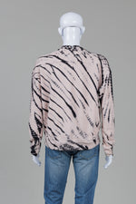 Load image into Gallery viewer, Proenza Schouler White Label Pink/Black Diagonal Tie-Dye Sweatshirt (L)
