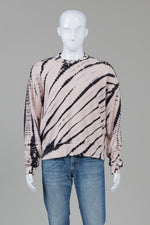 Load image into Gallery viewer, Proenza Schouler White Label Pink/Black Diagonal Tie-Dye Sweatshirt (L)

