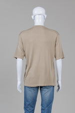 Load image into Gallery viewer, Harry Rosen Taupe Short Sleeve Crewneck Sweater (L)
