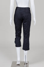 Load image into Gallery viewer, Prada Black Cropped Pant w/ Button Cuffs (38)
