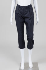 Load image into Gallery viewer, Prada Black Cropped Pant w/ Button Cuffs (38)
