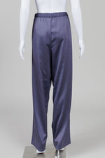 Load image into Gallery viewer, Eileen Fisher Slate Sateen Pull-on Pants (L) *New w/ tags $238
