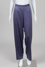 Load image into Gallery viewer, Eileen Fisher Slate Sateen Pull-on Pants (L) *New w/ tags $238
